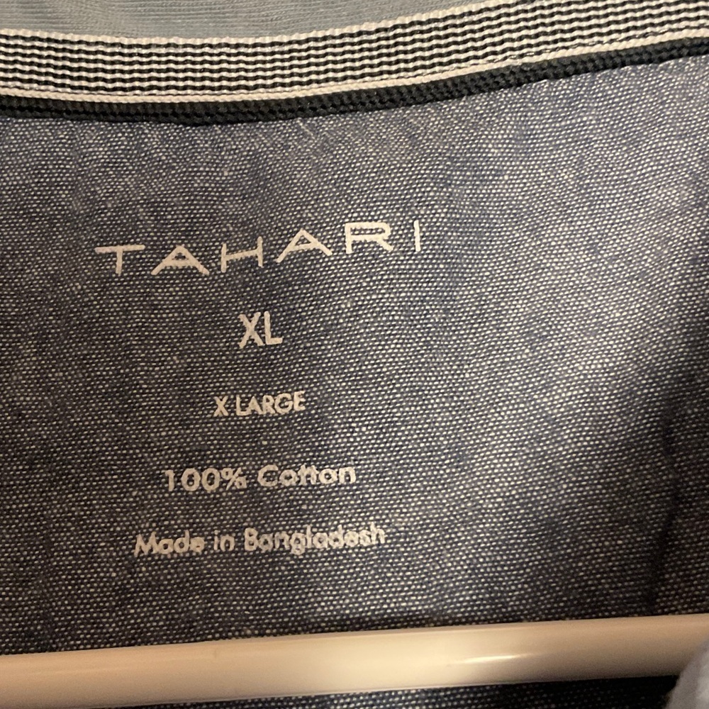 Tahari Slate Polo Shirt with Pocket - Picture 3 of 5